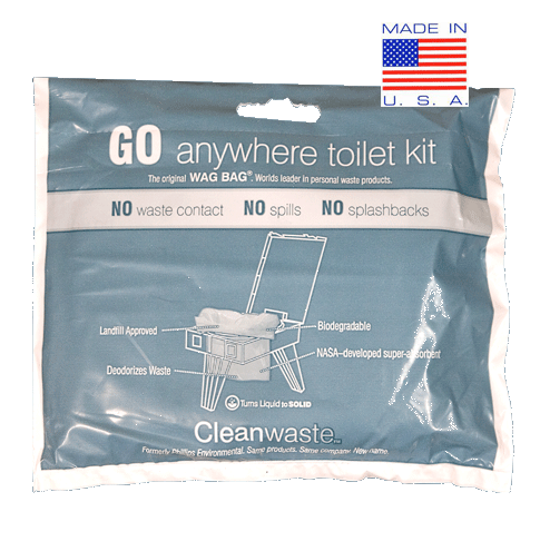 Cleanwaste GO anywhere toilet kit